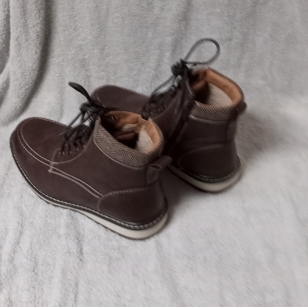 Bruno Marc Apache Size 8.5 Lace Up Zippered Comba… - image 3